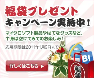 Hatena 2011 grab bag campaign banner design
