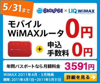 Biglobe x Mobile WiMax Router