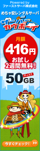 Server Cowboy: 416 Yen pro Monat, 2 Wochen kostenlos testen!
