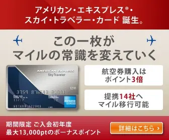 Die American Express SkyTraveler Card ist da.