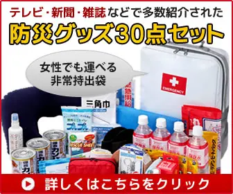 Disaster Prevention Goods 30-Piece Set