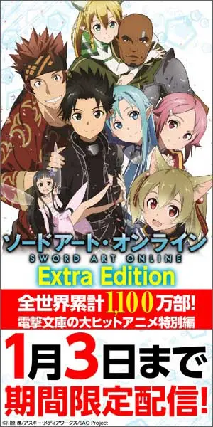 Limited time delivery until January 3! Sword Art Online Extra Edition