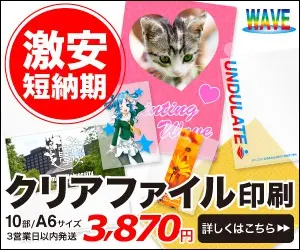  Clear file printing 3,870 yen WAVE