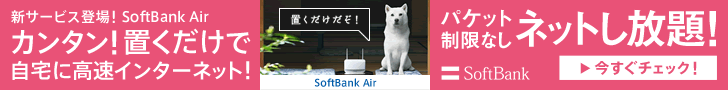 No packet limit Unlimited internet! SoftBank Air