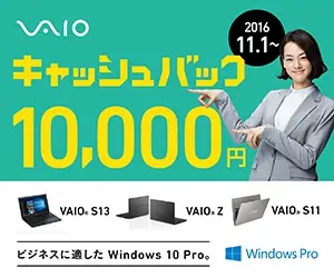  10,000 cash back VAIO