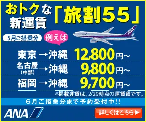  New discount fare "Tabi-wari 55" ANA