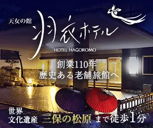 Hagoromo Hotel, a long-established ryokan with a history of 110 years