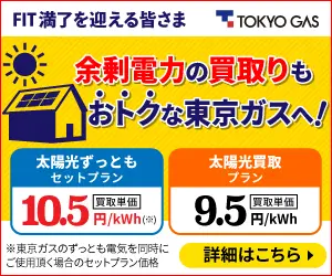  TOKYO GAS, a great place to buy surplus electricity!