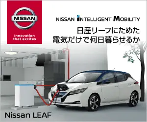 How many days can you live on electricity stored in a Nissan LEAF?