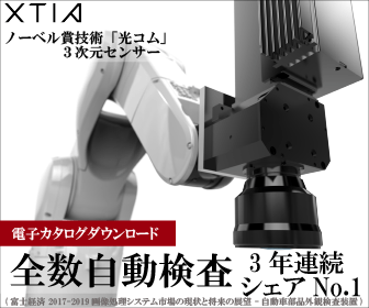 Fully automated inspection No.1 market share for 3 consecutive years XTIA